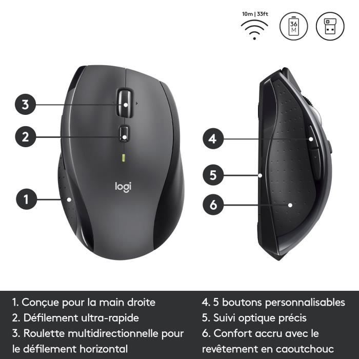 LOGITECH M705 Wireless Mouse Silver