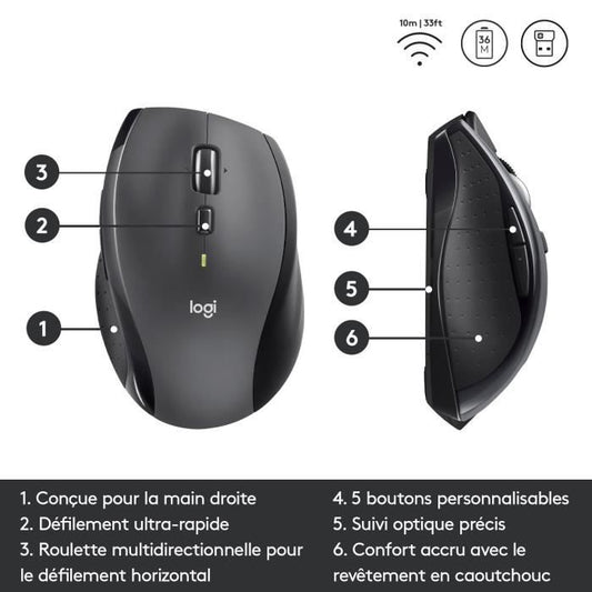 LOGITECH M705 Wireless Mouse Silver