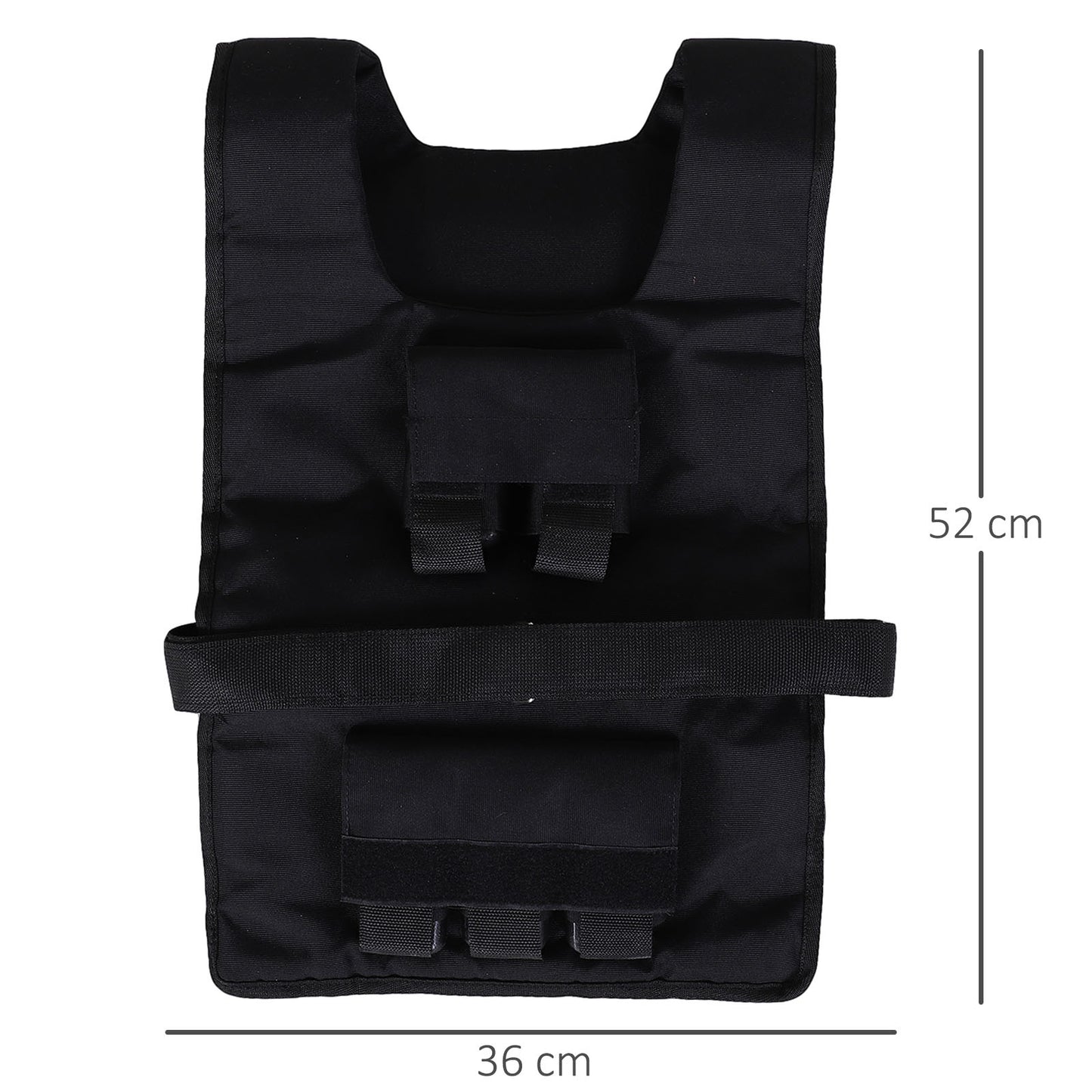 HOMCOM Gewichtsweste 15 KG / 20 KG / 30 KG verstellbare Trainingsweste mit herausnehmenbar Gewichten Laufweste Damen Herren für Muskelaufbau Krafttraining, Laufen, Fitness, Cross Training