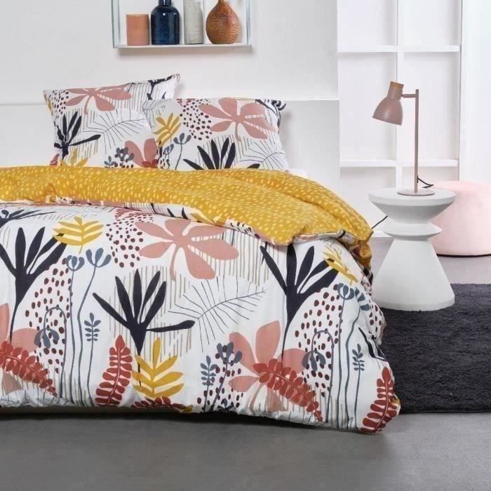 Bed set - TODAY SUNSHINE - 240x220 cm - 2 people - Floral print cotton