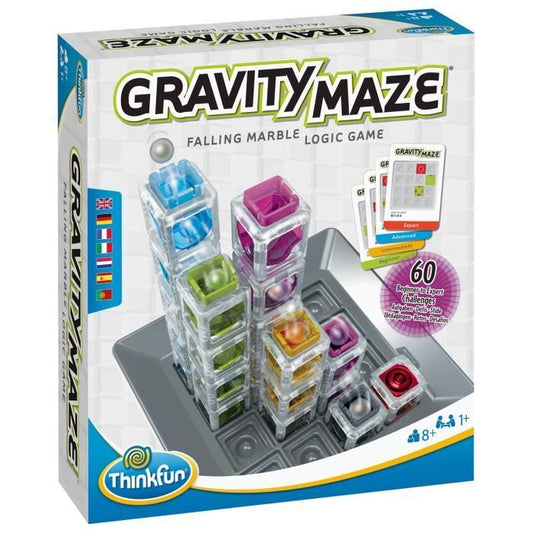 Gravity Maze Logic Game, Puzzle, Marble Run, Construction, 60 Challenges, Ages 8-Ravensburger, 76433, ThinkFun