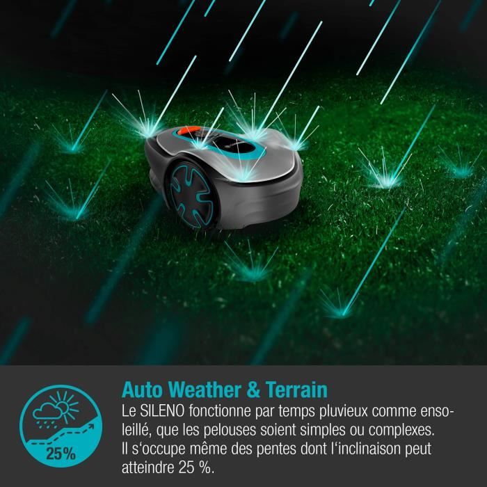 Bluetooth controlled robot mower Gardena Sileno Minimo 500 (15202-26)- 500m²