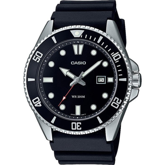 Watch - Casio - Men's Collection - Black and Steel - Water resistant to 20 bars - Mineral glass - Quartz