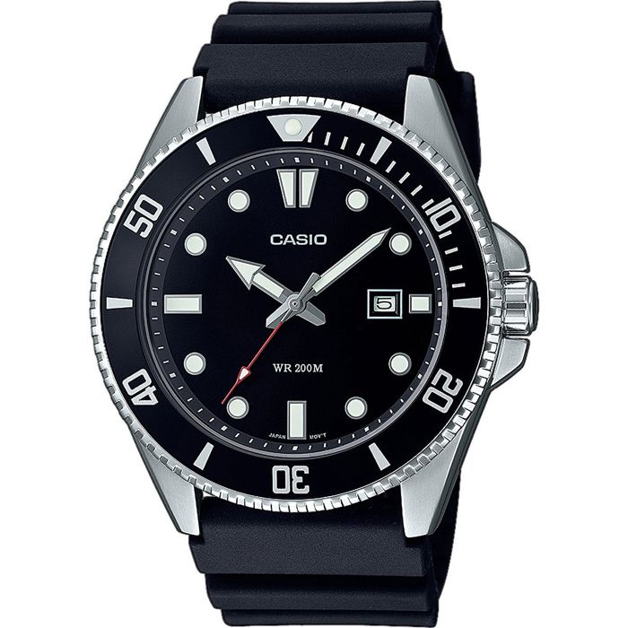 Watch - Casio - Men's Collection - Black and Steel - Water resistant to 20 bars - Mineral glass - Quartz