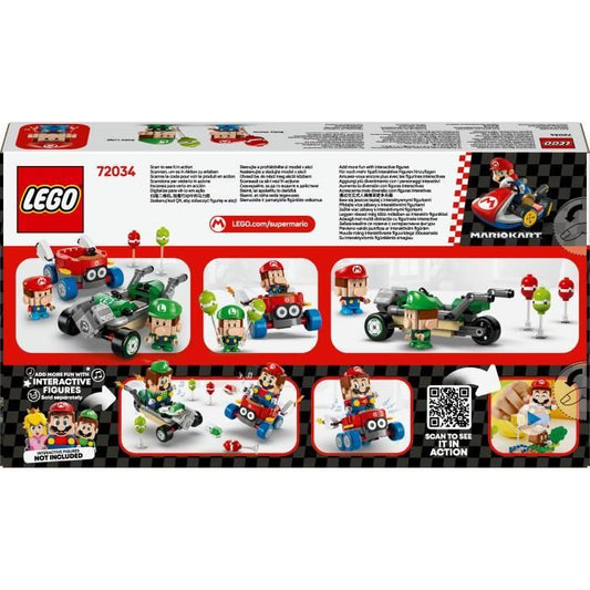 LEGO Super Mario 72034 Mario Kart  Baby Mario vs. Baby Luigi  Nintendo Gift