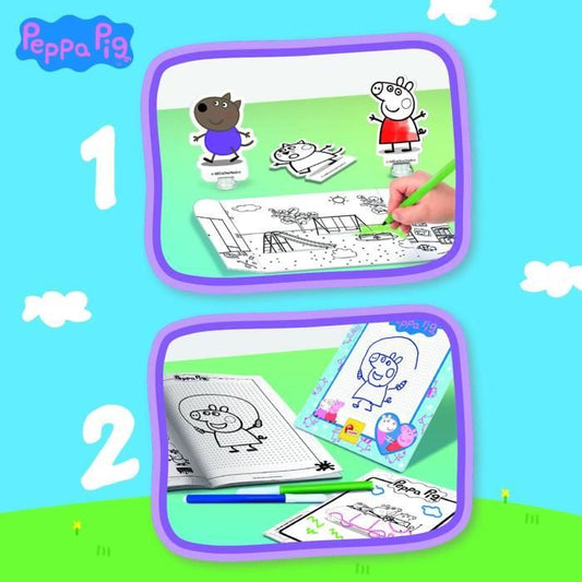 Coloring backpack and drawing school - Peppa Pig - LISCIANI
