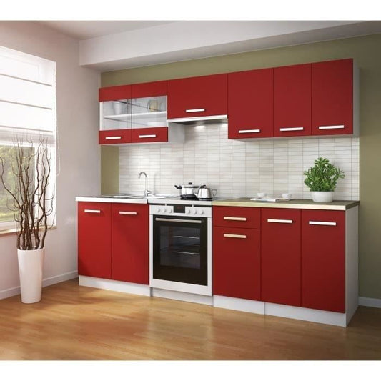 Ultra kitchen top furniture 40 cm - matt red