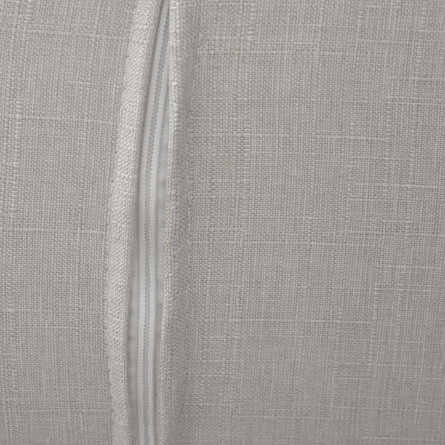 HOMCOM Loungesessel mit Hocker, Bezug in Leinenoptik, Holzrahmen, bis 120 kg, Hellgrau/Natur