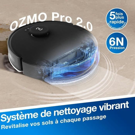 ECOVACS Deebot N20 Pro PLUS - 8000Pa Robot Vacuum Cleaner with Automatic Dust Collection - 45 Days of Autonomous Cleaning