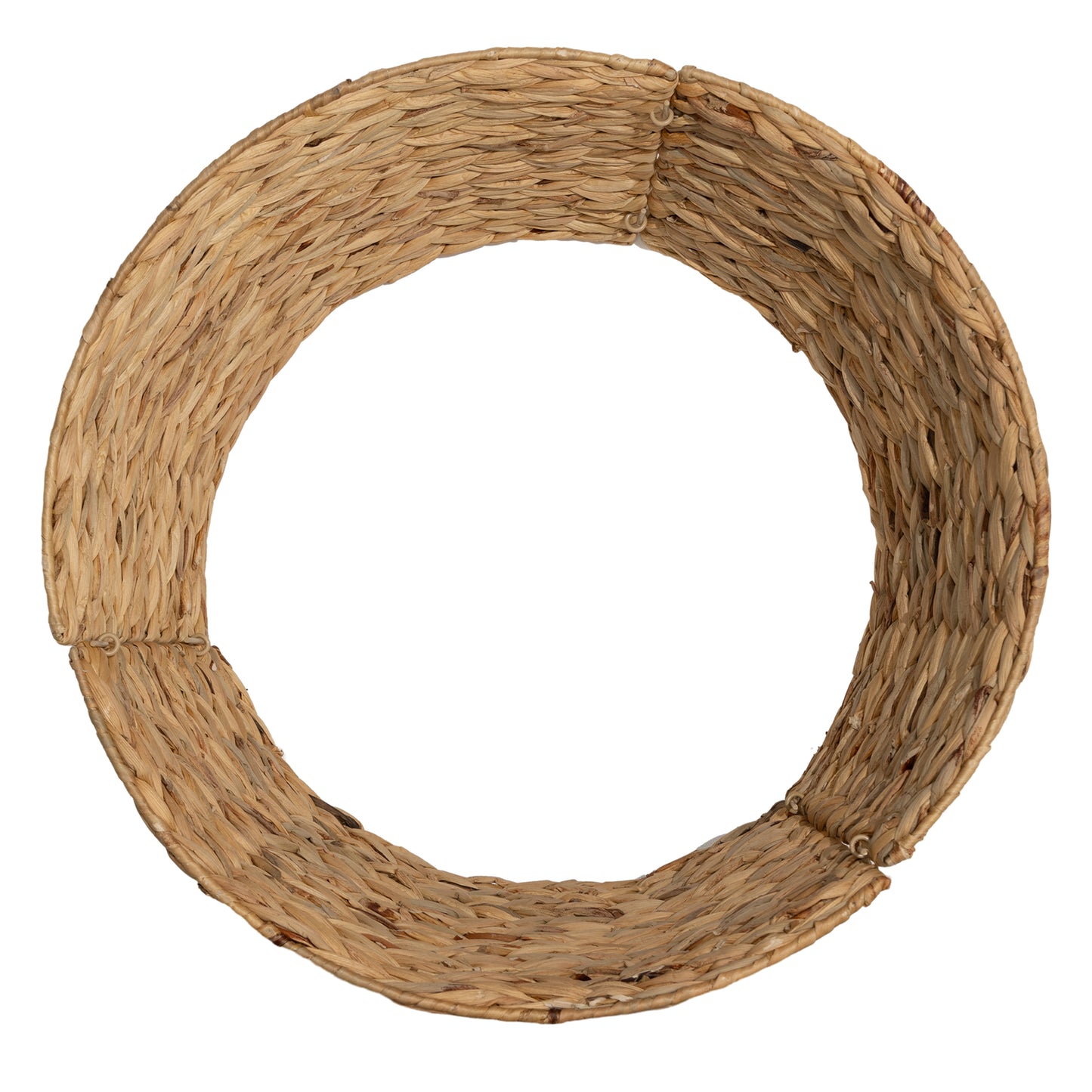 HOMCOM Ständerverkleidung für Weihnachtsbaum, rustikal, Flechtmuster, Wasserhyazinthe, Metallverstärkung