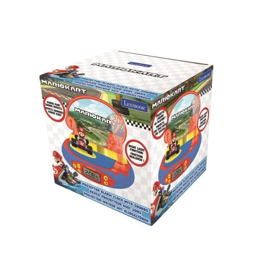 MARIO KART Projector Alarm Clock with Nintendo Video Game Sounds