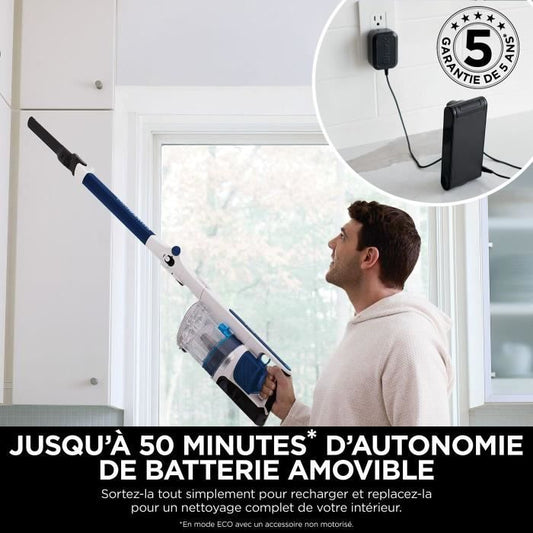 SHARK PowerPro IZ380EU - Cordless Stick Vacuum Cleaner - Lightweight and Flexible - FloorDetect Technology - Anti-Tangle