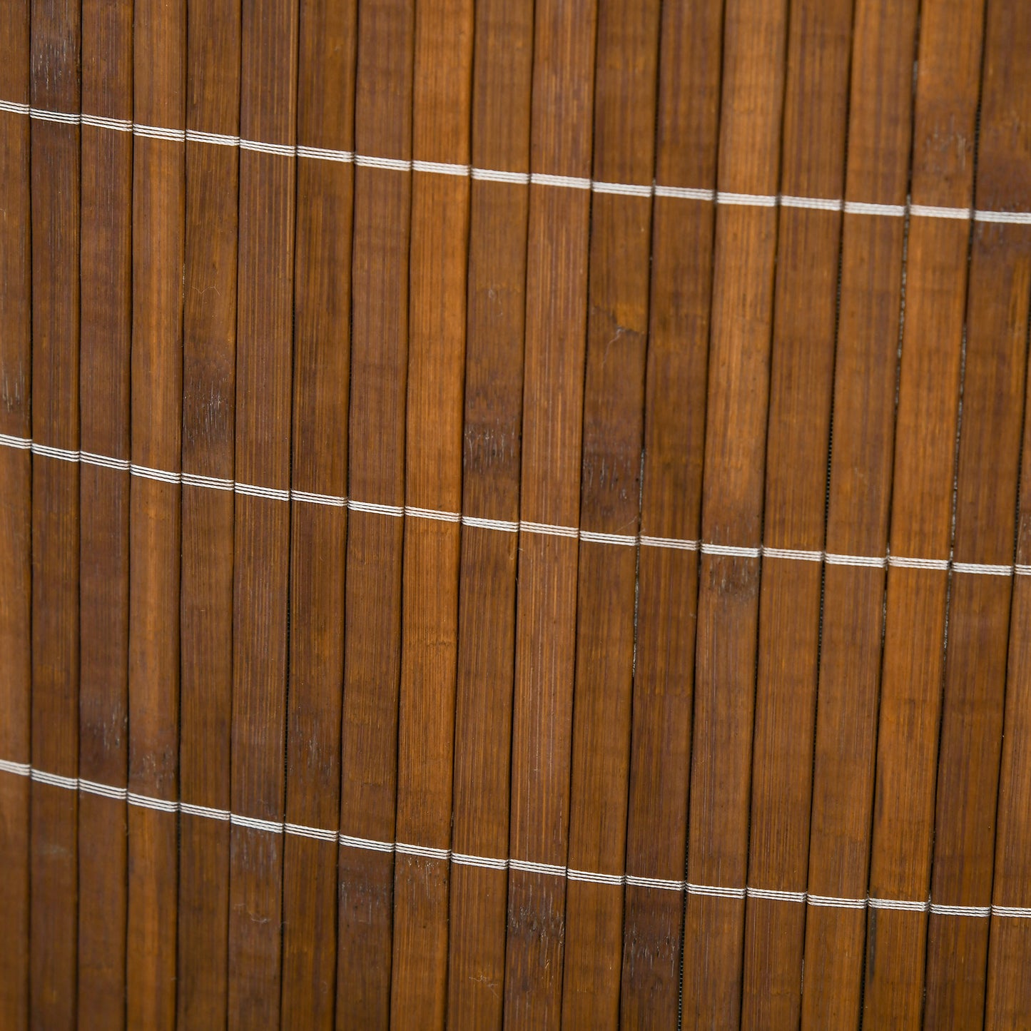 HOMCOM Wäschekorb Wäschesammler, 55L Fassungsvermögen, abnehmbarer Deckel, 38 cm x 38 cm x 57cm, Braun