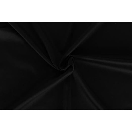 Bedding set - 1 duvet cover 220 x 240 cm + 2 pillowcases 60 x 60 cm - 100% cotton satin - Black