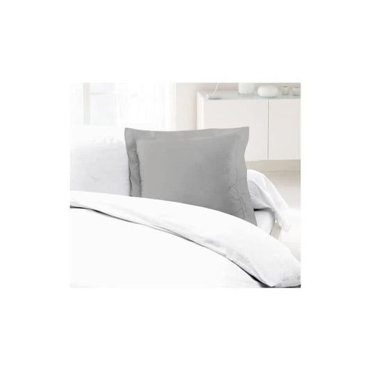 Lovely Home Lot of 2 pillowcases 100% cotton 63x63 cm - Light gray