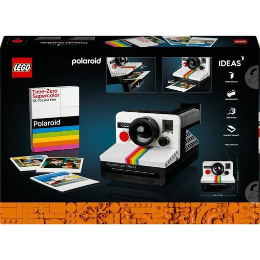 LEGO 21345 Ideas Polaroid OneStep SX-70 Camera, Building Model for Adults with Stickers