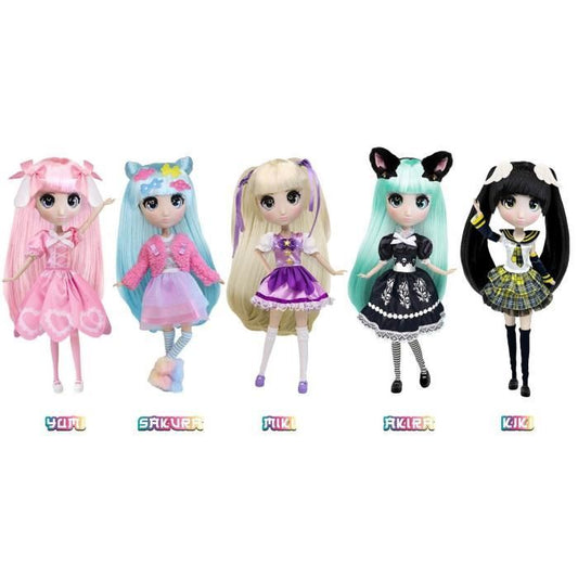 Large Kawai Japanese Style Doll 30 cm - Miki Doll - BANDAI - Official Shibajuku Anime License