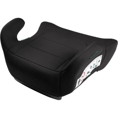 Booster car seat - BBGO - Kissyrider - 6 to 12 years - I-SIZE 125-150 cm - Belted - Black - Removable and washable cover
