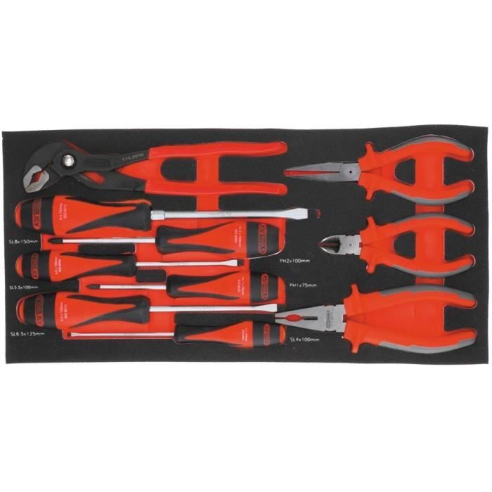 KS TOOLS Toolbox ULTIMATE equipped - 3 drawers and tray - 114 pcs