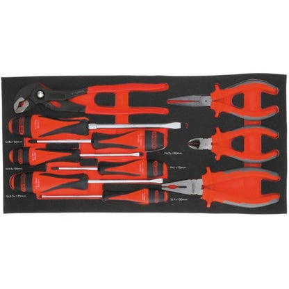 KS TOOLS Toolbox ULTIMATE equipped - 3 drawers and tray - 114 pcs