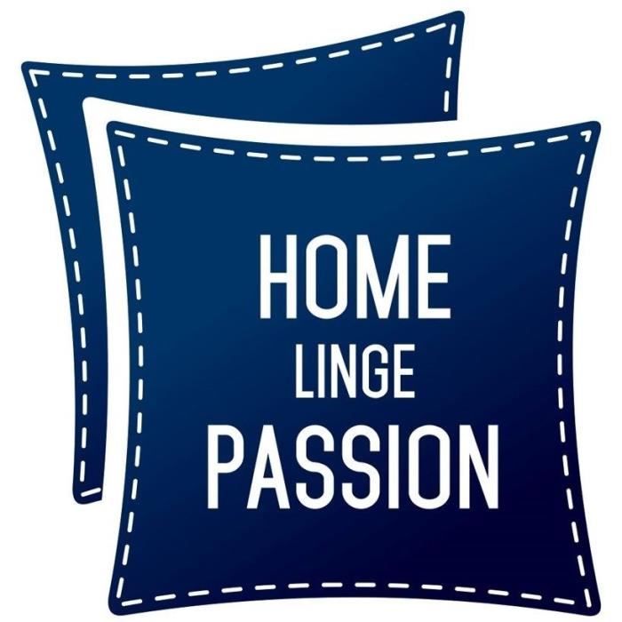Set of 2 pillowcases - HOME LINGE PASSION - HP72088 - 82 g Microfiber - 63 x 63 cm - Duck blue