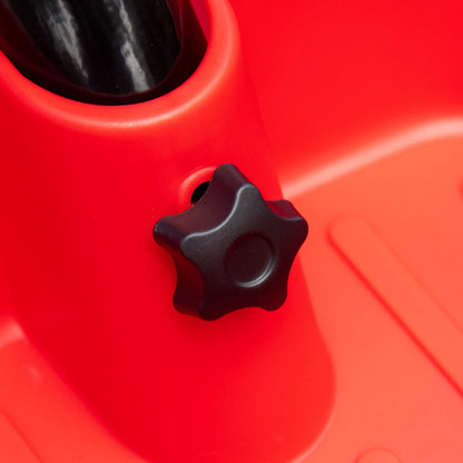 AIYAPLAY Kinderdreirad mit Beckengurt, 2 Körben, höhenverstellbarer Sitz, Metallrahmen, für Kinder 2-5 Jahre, schwarz+rot