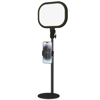 HOMCOM LED-Nachttischlampe, 10 Dimmstufen, 5 Farben, Speicherfunktion, Metall, Schwarz