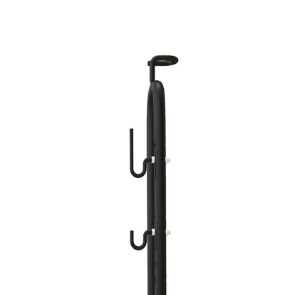 SPORTNOW Fahrradständer, vertikal/horizontal, für 24-29", 700c, 41 x 41 x 76-121cm, Stahl, Schwarz