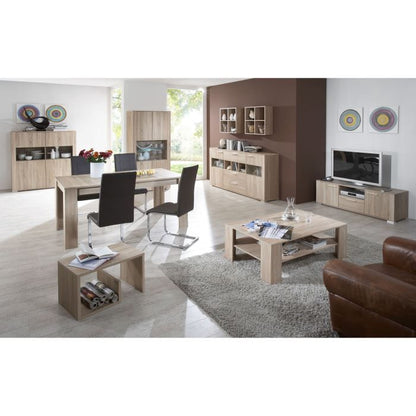 Coffee table - Melamine - Oak decor - L59 x H38 x D36 cm - Made in Germany