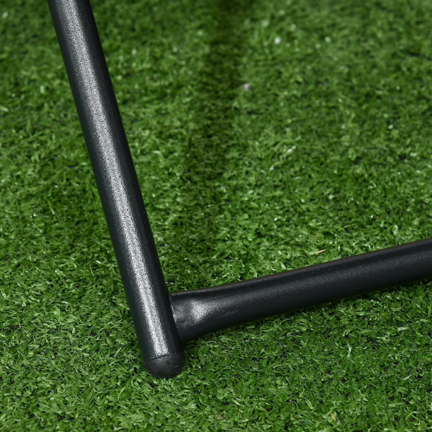 Outsunny Polyrattan Balkontisch, klappbar, Stahlrahmen, pflegeleicht, 40x40x40 cm, Natur