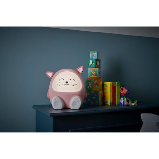 Light speaker & night light - BIGBEN - Cat - Bluetooth 5.0, 15W, Adjustable night light, Timer, USB-C battery