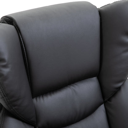 HOMCOM Relaxsessel mit Massagefunktion Fußhocker Liegefunktion Kunstleder 79 x 82 x 101 cm