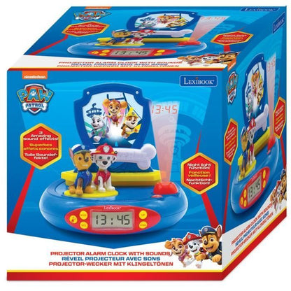 LEXIBOOK - PAT PATROUILLE - Radio Child Alarm Clock with Projections Images