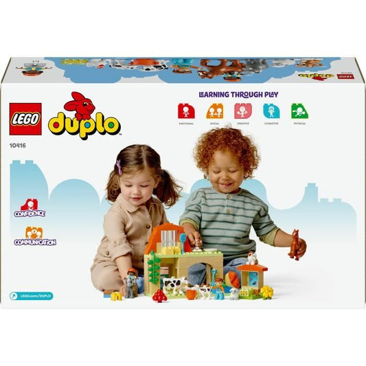 LEGO 10416 DUPLO My Town Caring for Farm Animals, Educational Toy for Babies, House, Horse Minifigures