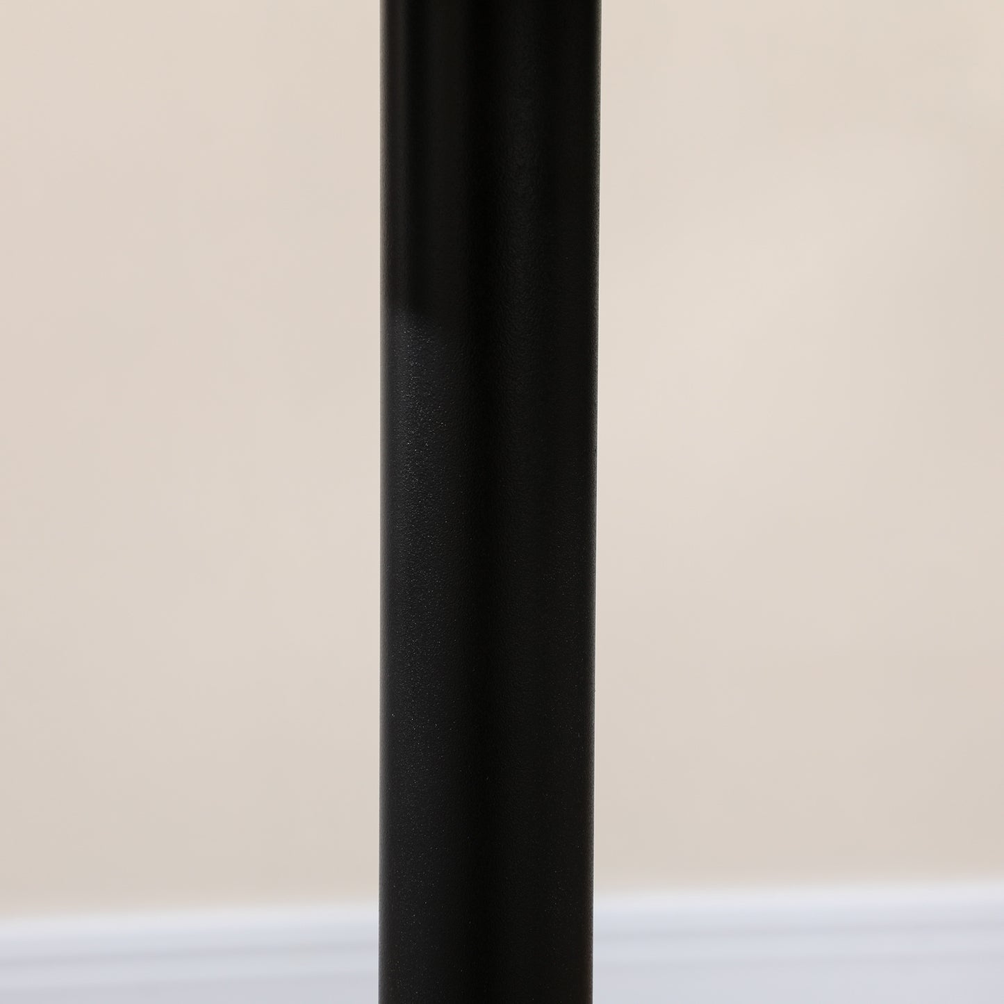 HOMCOM Esstisch für 2 Personen, runde Tischplatte, Stahlfuß, schwarz, 70 x 70 x 75 cm