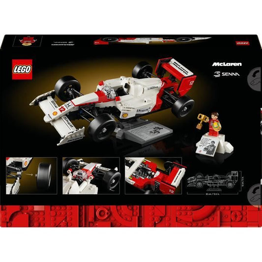 LEGO Icons 10330 McLaren MP4/4 and Ayrton Senna, Model Car Set for Adults