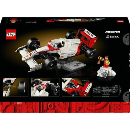 LEGO Icons 10330 McLaren MP4/4 and Ayrton Senna, Model Car Set for Adults