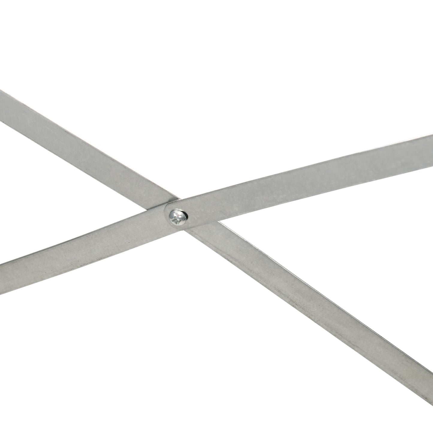 Outsunny Pflanzenkübel, Handliches Blumenbeet zum Anpflanzen, Hegen und Pflegen, Hochbeet, Stahl, Hellgrau