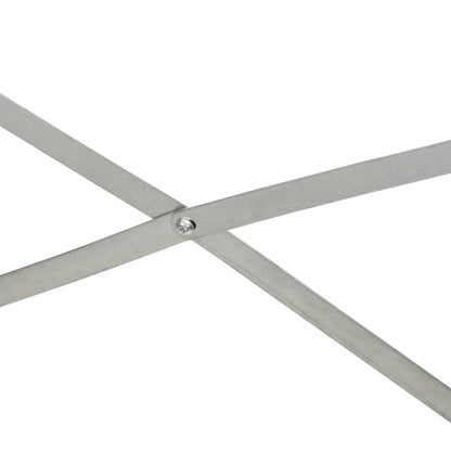 Outsunny Pflanzenkübel, Handliches Blumenbeet zum Anpflanzen, Hegen und Pflegen, Hochbeet, Stahl, Hellgrau