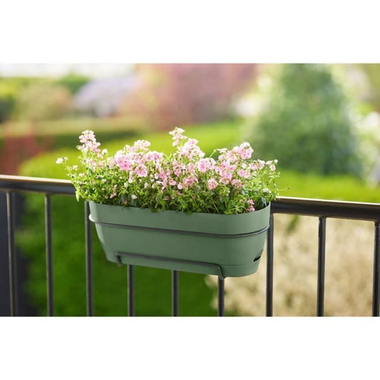Vibia rectangle planter - Plastic - Tank - Ø50 - Green