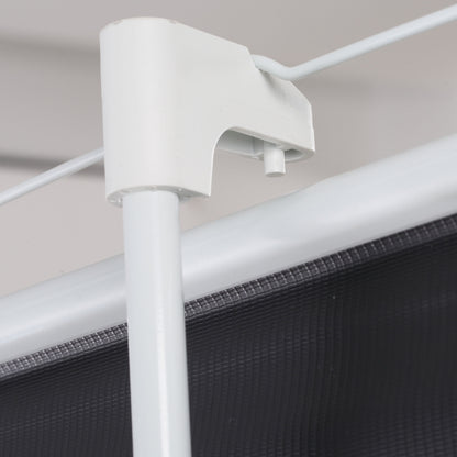 HOMCOM Projektionsleinwand im 4:3-Format, Kinoleinwand, Präsentationsfläche für Zuhause oder Büro, Weiß