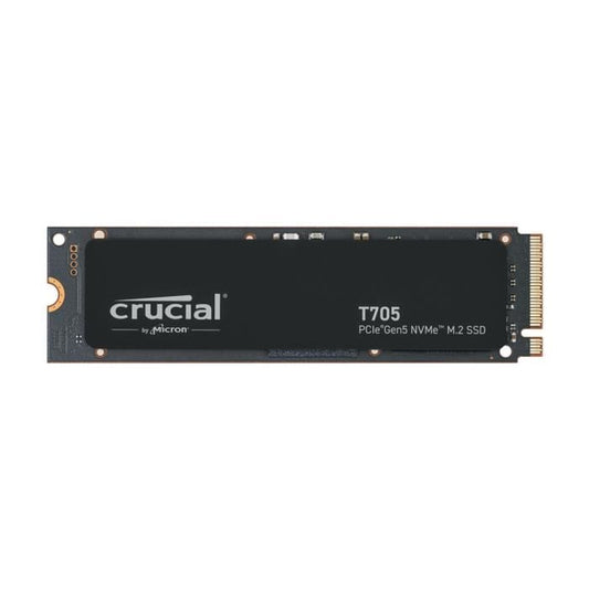 Internal Gaming SSD - CRUCIAL - T705 SSD 1TB PCIe Gen5 NVMe M.2 (2024) - Backwards compatibility PCIe 3.0 and 4.0 - CT1000T705SSD3
