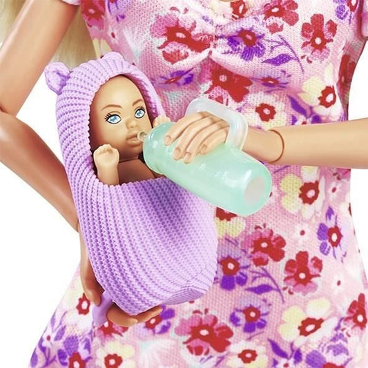 Smoby - Steffi Love - Future Mom - Pregnant mannequin doll (29cm) - Baby accessories - Button to make your belly grow