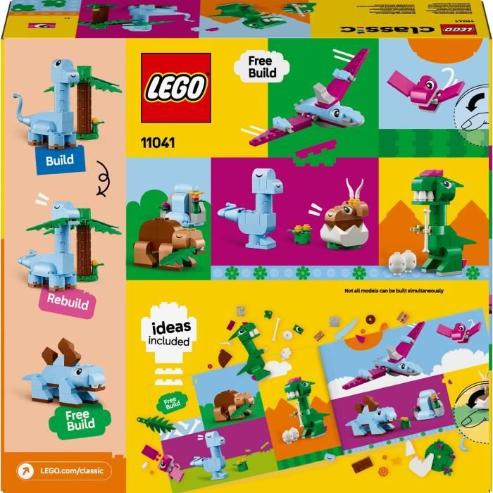 LEGO Classic 11041 Creative Dinosaurs  Building Toy Including T-rex