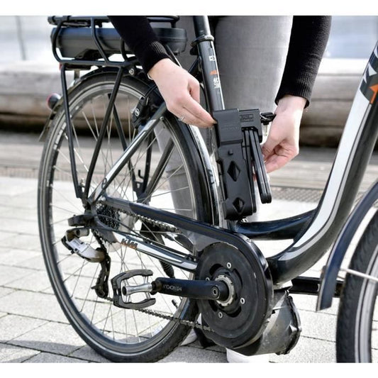Folding bicycle lock - BURG WACHTER - 790 90 BLACK SB - High security, 8 mm steel