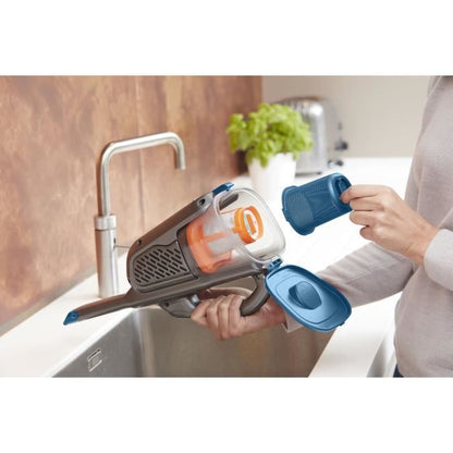 BLACK + DECKER BHHV320B-QW - Hand vacuum cleaner - Dustbuster Lithium 12V - 2 speeds - 25min autonomy - Blue