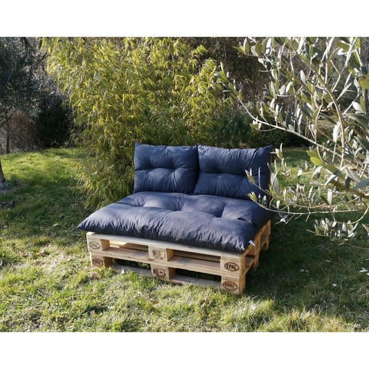 Classic pallet kit - slate mattress + 2 back cushions - PRIVATE GARDEN