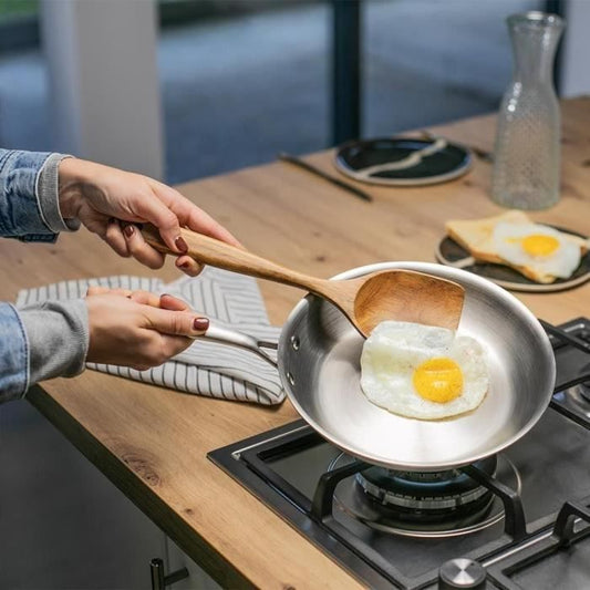 Brigade - 20 cm stainless steel frying pan - LIVOO - MEP157 - Triply stainless steel - Suitable for all hobs including induction - Made in France