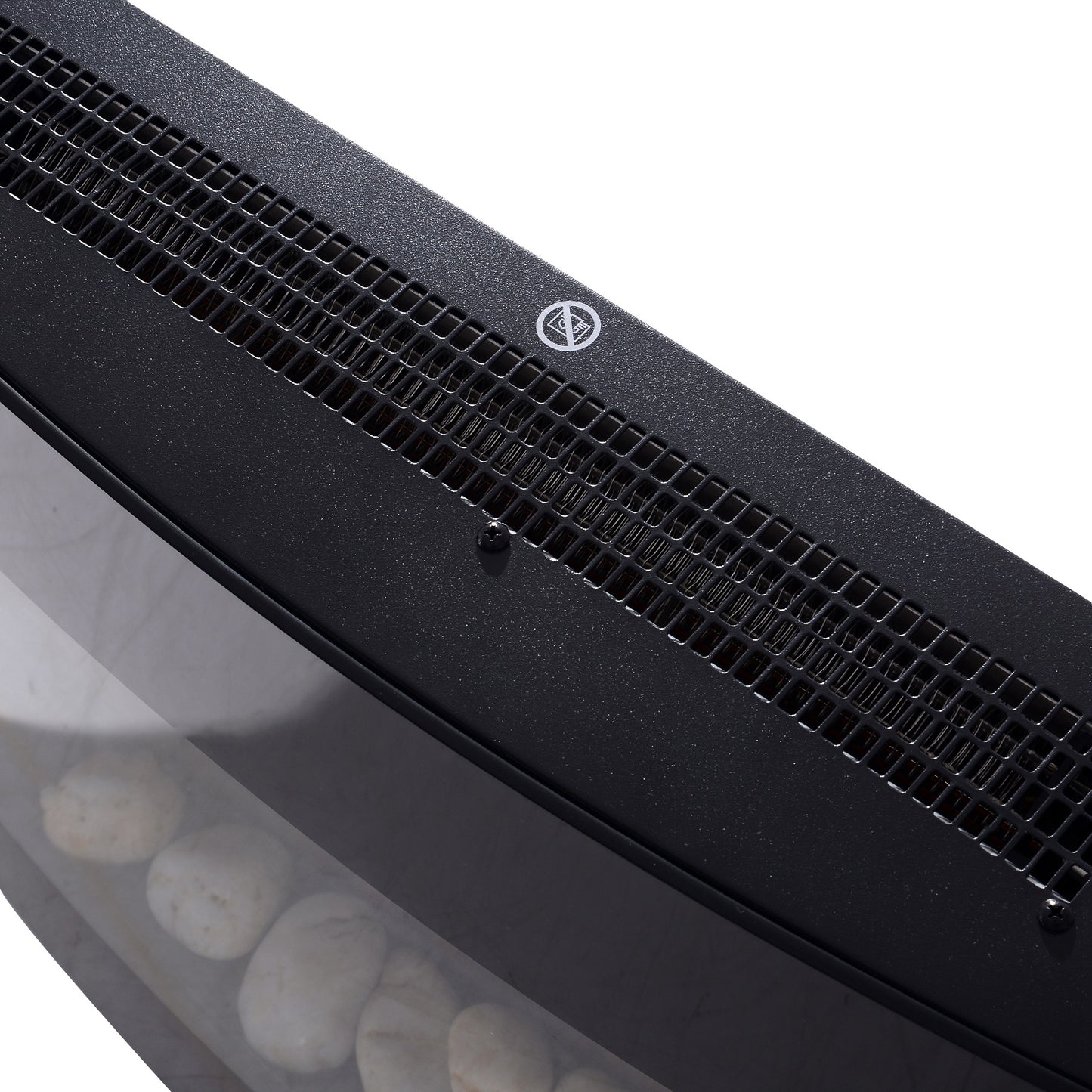 HOMCOM Elektrokamin mit Heizung, elektrischer Kamin mit 3D Flammeneffekt, 7 Flammenfarben, 900/1800 W, Wandkamin mit Timer, Dekokamin mit Fernbedienung, Schwarz, 65 cm