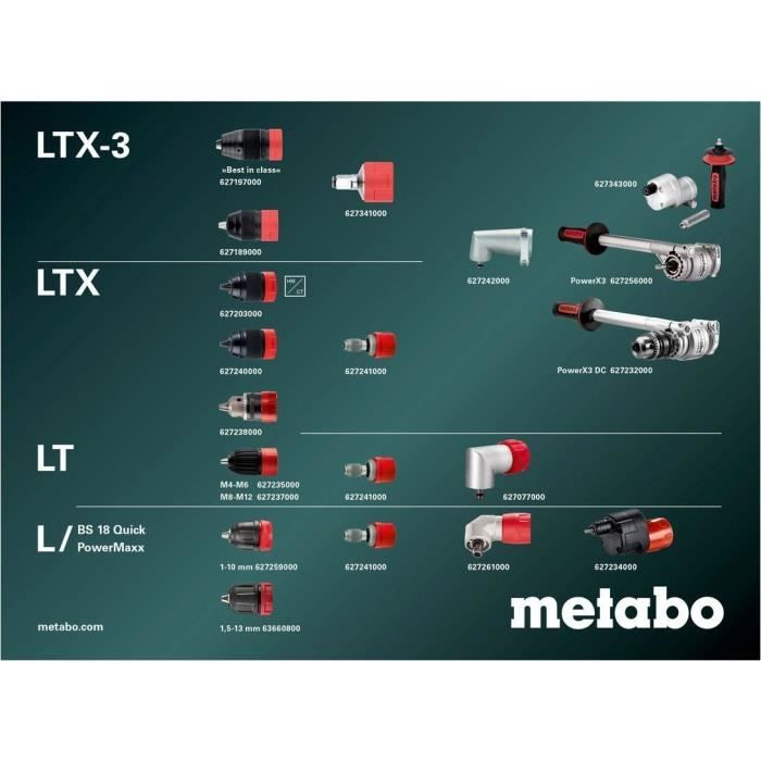 Cordless drill driver - METABO - BS 18 LT BL Q - 18 V - MetaBOX 145